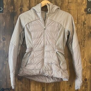 lululemon athletica Light Gray Puffer Jacket